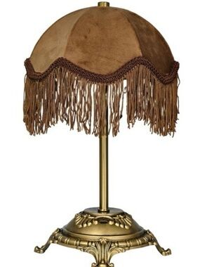Home Decor Collection Sterling & Noble Home Brown Velvet Fringe Victorian Style